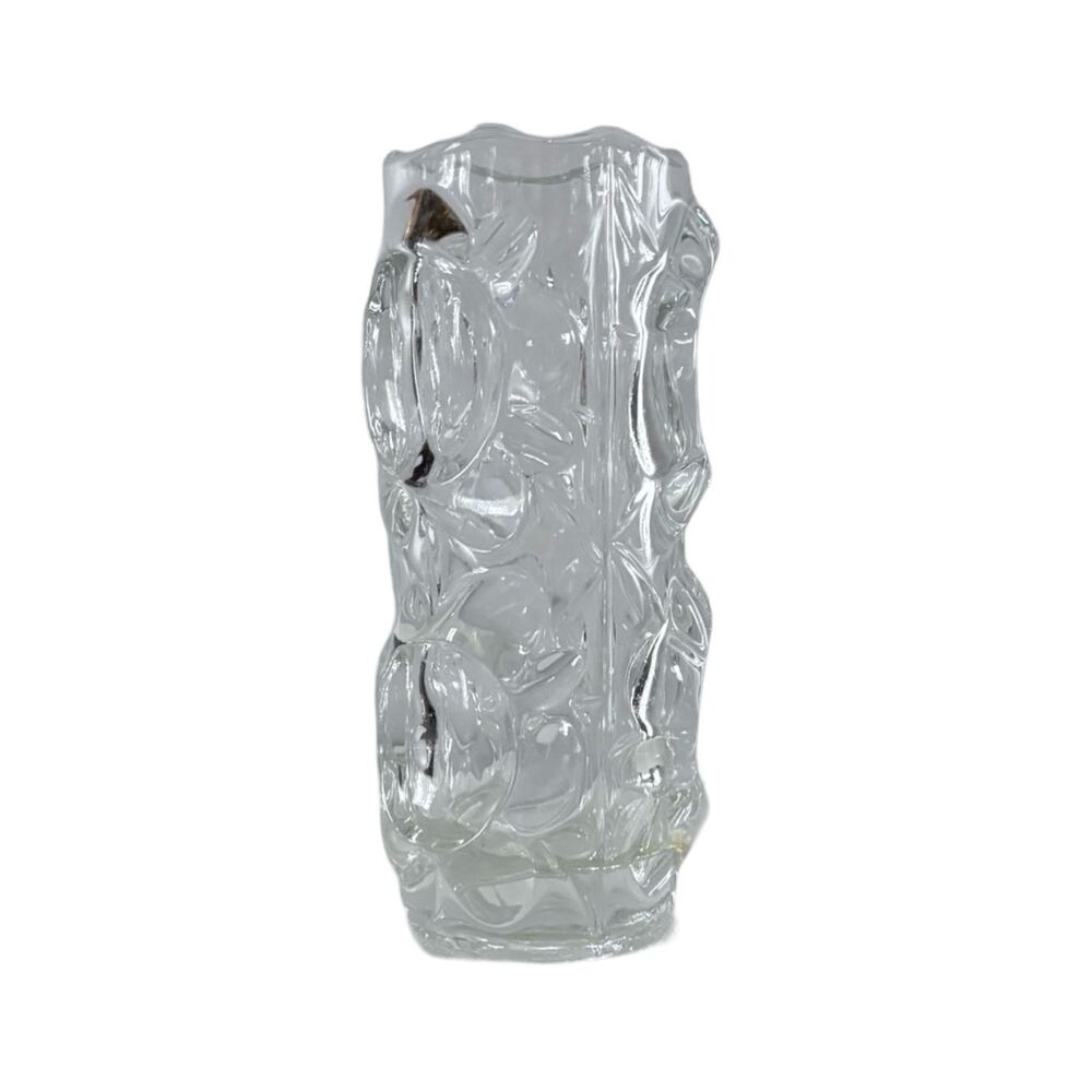 1970s Frantisek Peceny for Hermanova Hut Vintage Czech Clear Vase